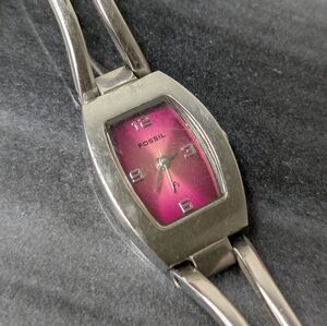 🟡Fossil Stainless Steel Watch *needs battery/tarnished*